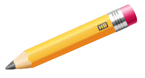 Yellow HB pencil with pink eraser
